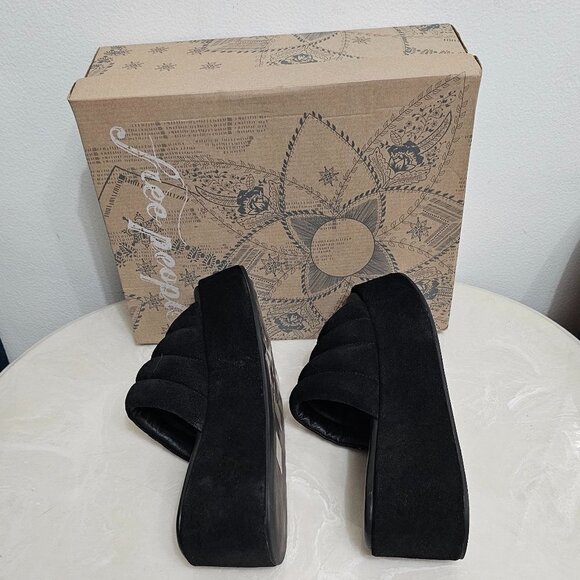 Free People   Almost Paradise Platform Blk/Noir 3 Size 38   EU 8 66684663 - Picture 10 of 13